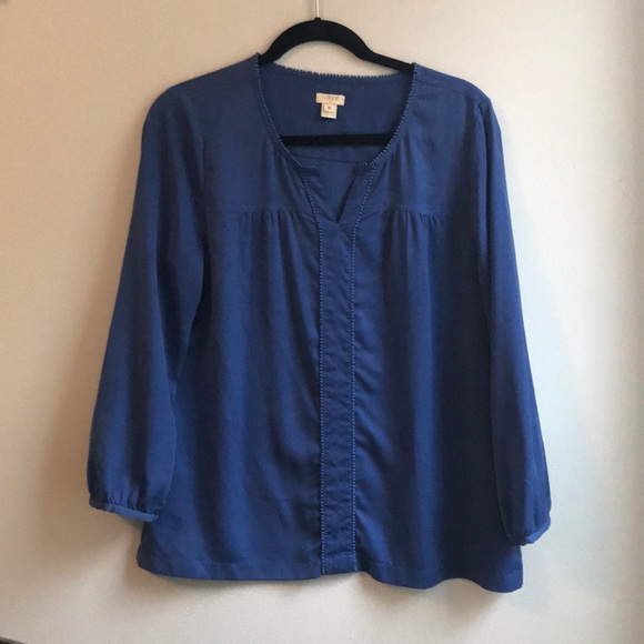 J. Crew Factory Tops - ☀️J. Crew Factory beautiful blue blouse☀️